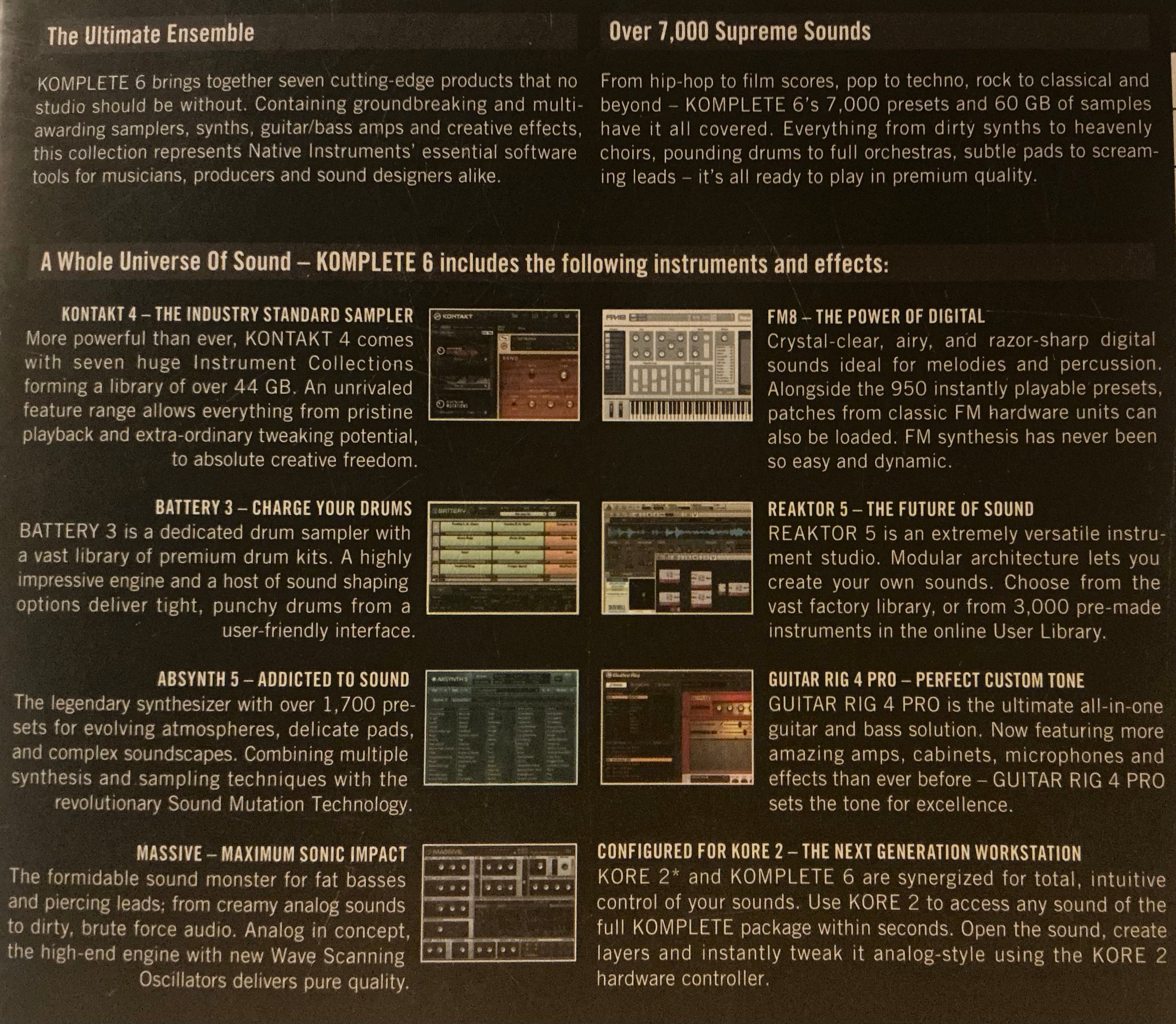 CD - Komplete 6 studiesoftware på CD-rom